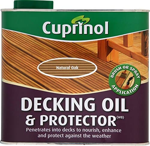 Image of New 2018 Cuprinol UV Guard Decking Oil Natural Oak 2.5L