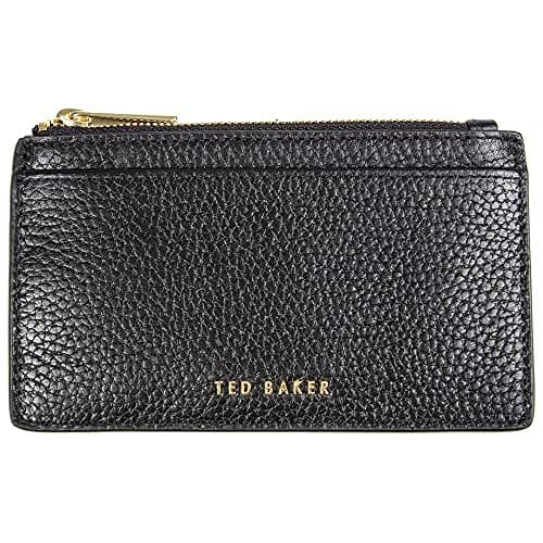 Image of Ted Baker Women's Leather BRIELL Travel Accessory-Envelope Card Holder, includes card holders, Black, One Size