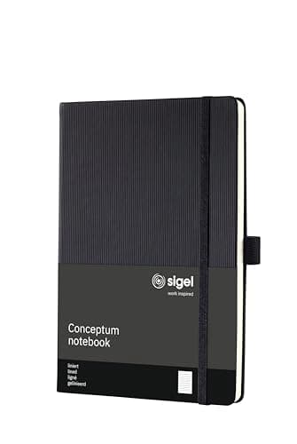 Image of Sigel CONCEPTUM A5 Lined Hardcover Notebook - Black