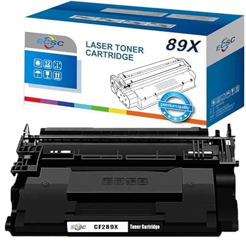 Image of ECSC Toner Cartridge CF289X / 89X For Printer, Compatible With HP LaserJet Enterprise Flow MFP M528z M507dn M507x MFP M528dn MFP M528f M507 M528 MFP MFP E52645c (Black, 1-Pack)