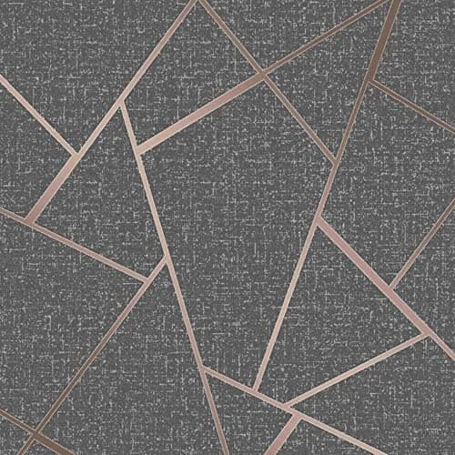 Image of Fine Décor FD42283 Quartz Fractal Wallpaper, Copper