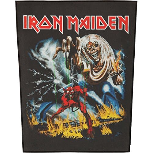 Image of IRON MAIDEN Number of The Beast Backpatch, Black, Black