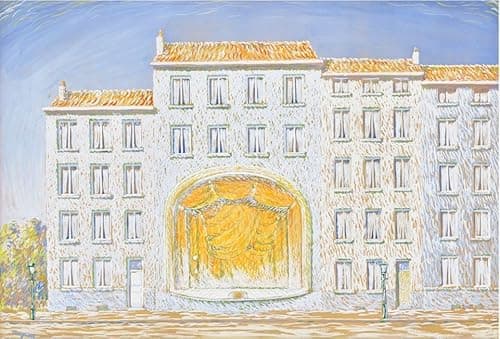 Image of RENE MAGRITTE L ecole buissonniere - Wall Art - Canvas Print On A Wooden Frame - Perfect Picture For Wall Decoration