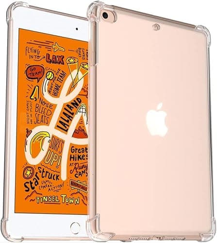 Image of World biz Clear Case for iPad Mini 4 2015 / iPad Mini 5 2019-7.9'', Slim & Lightweight Soft TPU Anti-Scratch Back with Shockproof Impact Resistant Raised Edge Fit iPad 7.9-inch