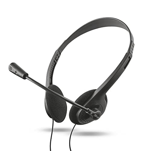 Image of Trust Primo Chat On Ear Wired Headset for PC and Laptop, Black