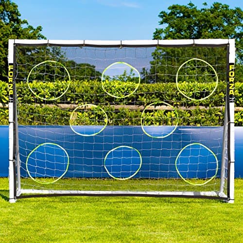 Image of FORZA Football Goal Target Sheets - Shooting Practice Aid | Easily Attached + Detached | Perfect Your Strike! | [9 Size Options] - GOAL NOT INCLUDED (8ft x 6ft)