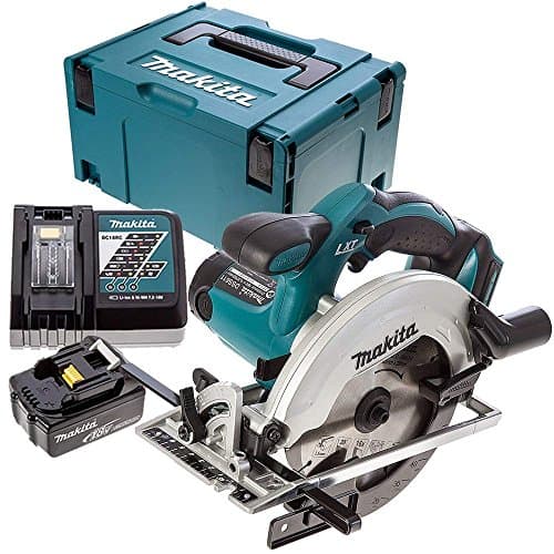 Image of Makita DSS611Z 18V li-ion LXT Circular Saw with 1 x 5Ah Battery, Charger & Case