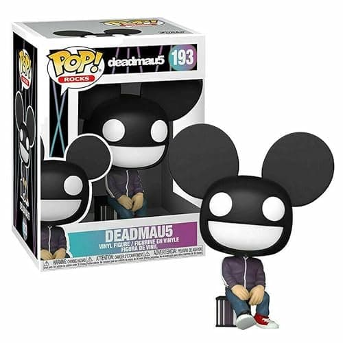 Image of Funko Pop deadmau5 + Protector, Music Rocks Vinyl Figure (2 Count, Multicolor, Glossy, Includes Pop Protector Case), Model: deadmau5, Brand: Funko