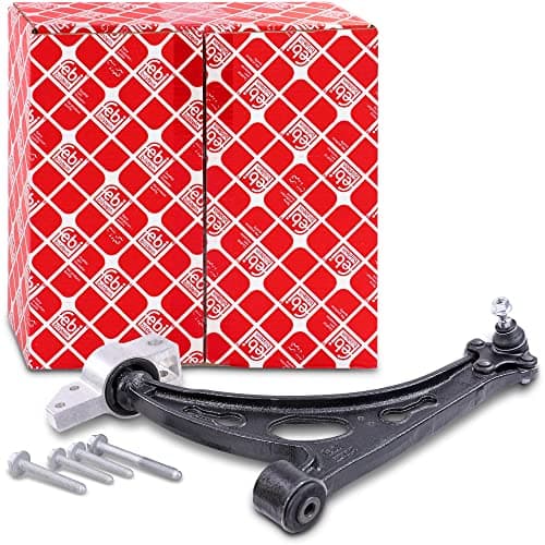 Image of febi bilstein 40103 Control Arm with bushes, joint, bracket, lock nut and bolts, pack of one