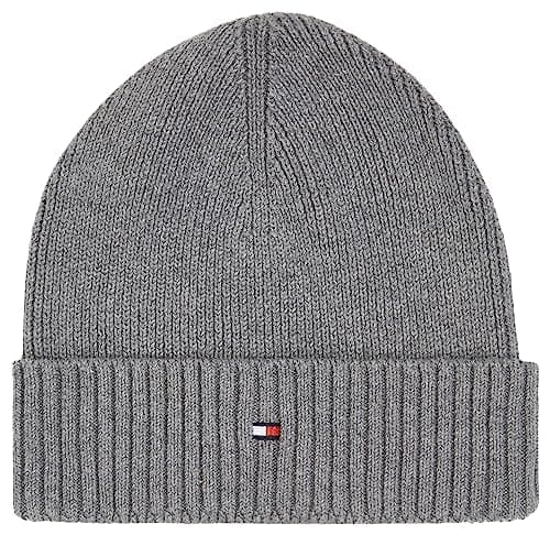 Image of Tommy Hilfiger Men's Winter Hat Essential, Multicolor (Mid Grey Heather), One Size