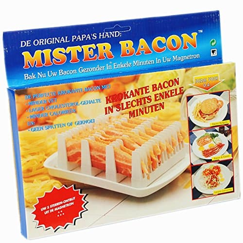 Image of CrazyGadget® Mister Bacon Microwave Breakfast Cooking Browning Crisper Stand
