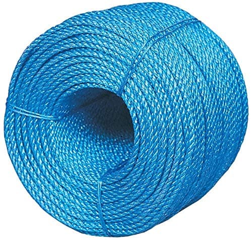 Image of EasyToPack 12mm x 10m Blue Polypropylene Nylon Rope | Tarpaulin Rope | Builders Poly Rope