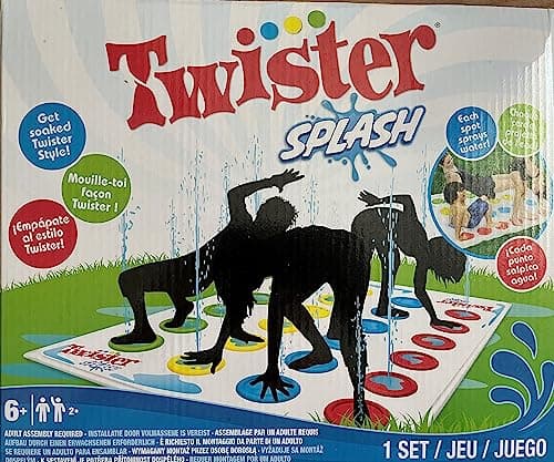 Image of Twister Splash Hasbro Twister Sprinkler Mat Outdoor Game