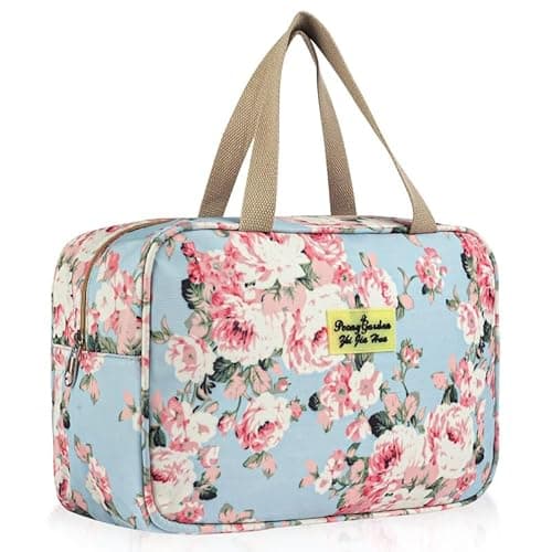 Image of Aucuu Toiletry Bag, Large Full Size Toiletry Bag, Travel Hand-Held Make up Wash Bags, Portable Waterproof Toile-Try Kit, Bathroom Storage Case, Cosmetic Organizer for Travel, Camping for Women Girl