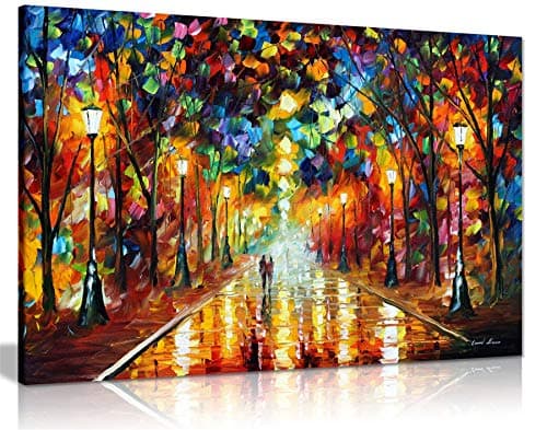 Image of Farewell to Anger by Leonid Afremov Canvas Wall Art Picture Print for Home Decor (18x12)