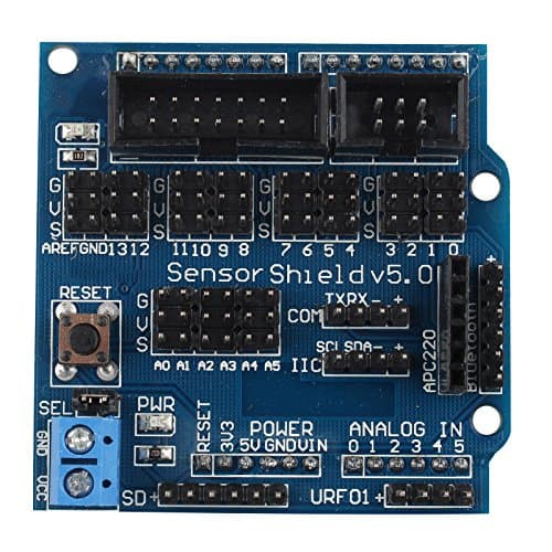 Image of HALJIA Sensor Shield V5.0 Expansion Board Compatible with Arduino UNO MEGA R3 Mega2560 Duemilanove Robot V5.0 Expansion Module