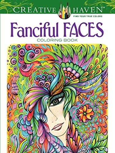 Image of Creative Haven Fanciful Faces Coloring Book