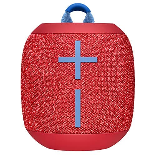 Image of Ultimate Ears Wonderboom 2 Wireless Speaker, Deep Bass, 360 ° Surround Sound, Waterproof, 2 Speaker Connection for Powerful Sound, 13h Battery, Red