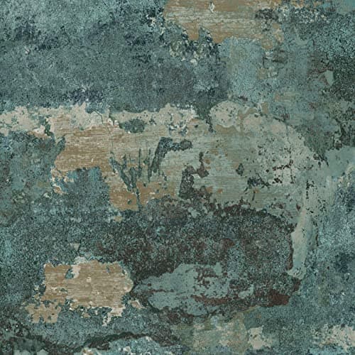 Image of Holden Decor Concrete Texture Teal Wallpaper 13161 - Marble Granite Stone