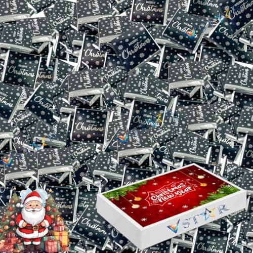 Image of Christmas Chocolate Neapolitans Individually wrapped Sweets 5g with Christmas Box | Christmas Chocolates Merry Christmas Table Decoration Sweets (20)