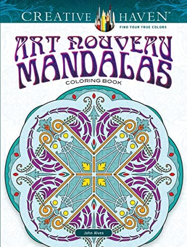 Image of Creative Haven Art Nouveau Mandalas Coloring Book
