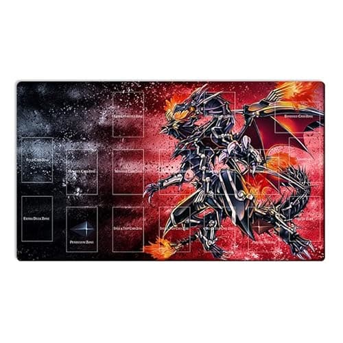 Image of Mlikemat New Playmat Red-Eyes Darkness Dragon Mouse Pad TCG CCG OCG Trading Card Game Mat + Free Bag (ZD014-198)