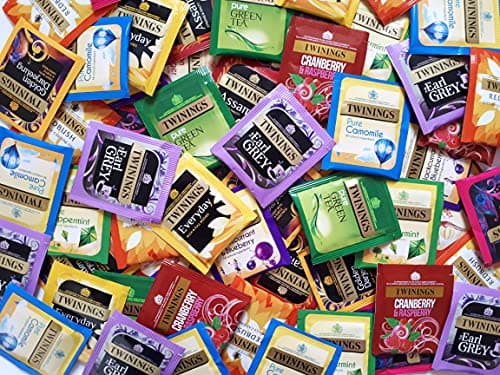 Image of Twinings Tea Bags Individual Enveloped Tagged Classic and Flavoured Selections (50 Tea Envelopes)