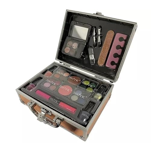 Image of Technic Medium Size Rose Gold Case With Cosmetics