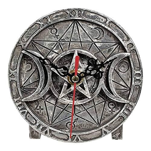 Image of Alchemy Gothic England - Wiccan Desk Clock