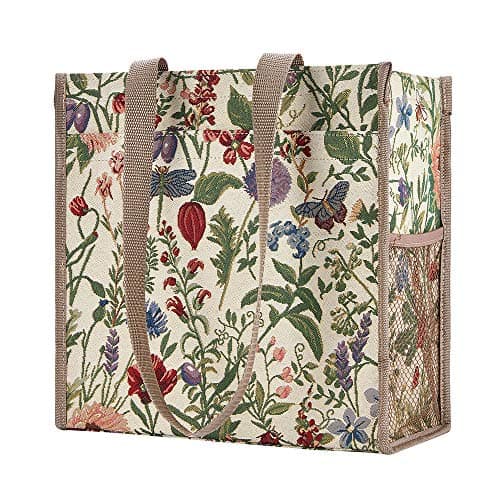 Image of Signare Ladies/Girls Shopper Floral Canvas Tote Shoulder bag Shopper bag Morning Garden Design