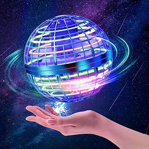 Image of ASORT Flying Ball, Hover Boomerang Spinner Mini Drone, UFO Smart Sensor Fly Orbi Toy, Magic Gyration Levitating Floating Orb, Cool Stuff Gift For 6 7 8 9 10+ Kids Teens