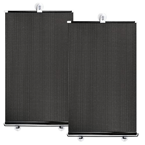 Image of 2 Pcs Car Window Sunshades 40*60cm Auto Window Shades with 6 Suction Cups Retractable Roller Sunshade for Baby Car Side Window Shade Curtains Blinds for UV Rays Privacy Protection Sun Glare Heat (A)