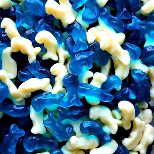Image of Krazy Kandi 1kg Bulk Sweets – Pick Your Favourite Mix! Fizzy, Jelly, Sour & Gummy Options – Retro Pick & Mix Candy Bags, Party Treats, Sweet Gift Idea (Baby Dolphins)