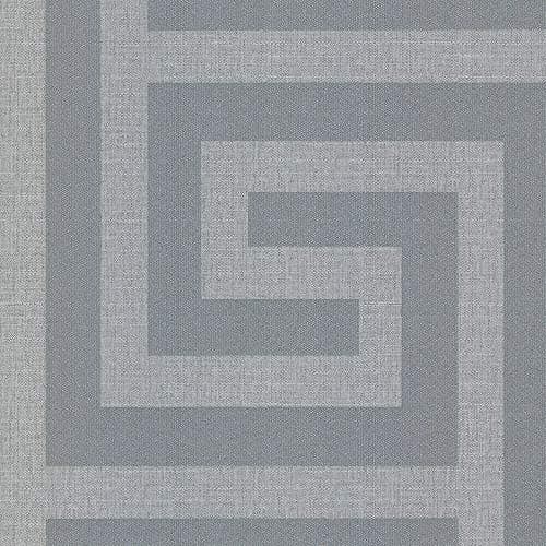 Image of Belgravia Wallpaper Giorgio Greek Key Soft Silver GB8109 Full Roll
