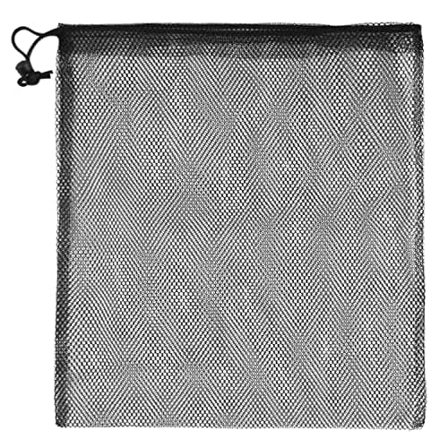 Image of ALLY-MAGIC Large Mesh Drawstring Bag, Net Beach Tote Bag Mesh Stuff Sack Storage Bag with Drawstring Multi Functional Nylon Bags for Swimming Beach Pool Sand Toys Equipment Travel and Sports Y7STCSD