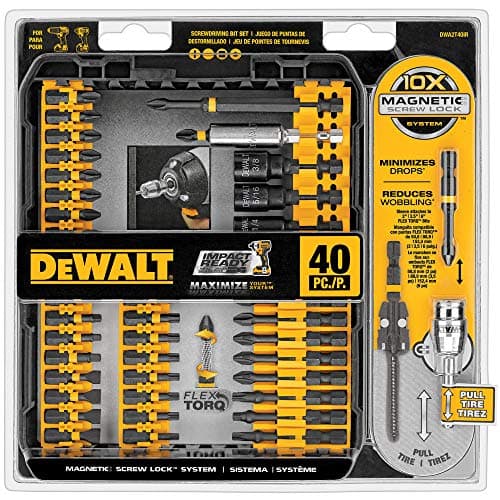 Image of Dewalt DWA2T40IR Impact Ready Flextorq Screw Driving Set 40 Piece by Dewalt