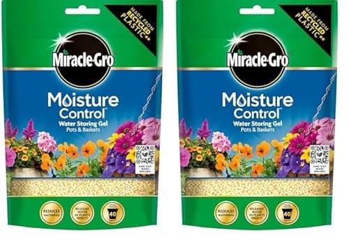 Image of Miracle-Gro Moisture Control Water Storing Gel for Pots & Baskets, 200g (Pack of 2)