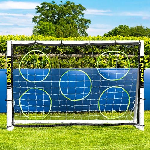 Image of FORZA Football Goal Target Sheets - Shooting Practice Aid | Easily Attached + Detached | Perfect Your Strike! | [9 Size Options] - GOAL NOT INCLUDED (6ft x 4ft)
