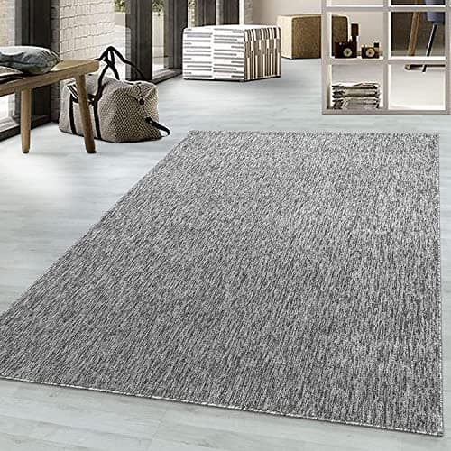 Image of viceroy bedding NIZZA Modern Rugs Living Room Carpet Mat For Bedroom Large Area Rug Hallway Kitchen Extra Large Size Short Pile Flat Weave (200cm x 290cm (6.6ft x 9.5ft), Light Grey)