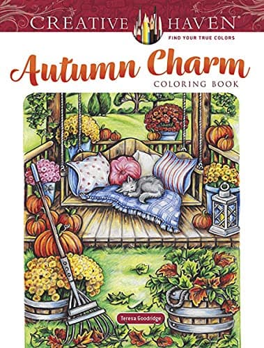 Image of Creative Haven Autumn Charm Coloring Book