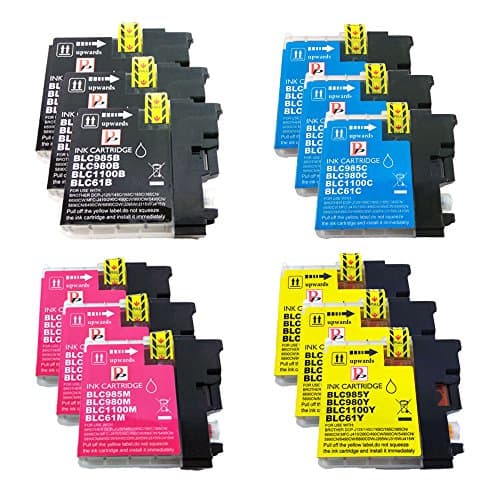 Image of PerfectPrint Compatible Ink Cartridge Replacement for Brother MFC-250C 255CW 290C 295CN 297C 490CN 5490CN 5890CN 790CW 795CW 6490CW 6890CDW 990CW LC1100 LC980 (Black/Cyan/Magenta/Yellow, 12-pack)