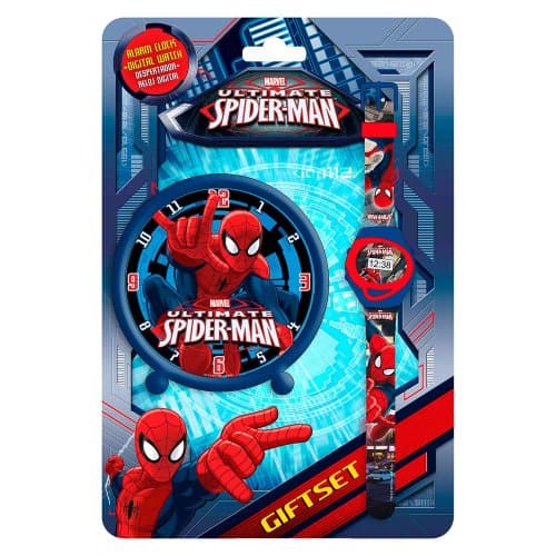 Image of Digital Wrist Watch and Alarm Clock Spiderman