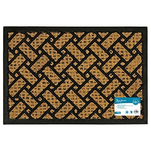 Image of JVL Alba Woven Tuffscrape Doormat, 40x60cm, Parquet