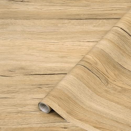 Image of d-c-fix vinyl wrap Sanremo oak sand wood effect 45 cm x 2 m - sticky back plastic roll for furniture, kitchen & cupboards - contact paper sticker self adhesive film