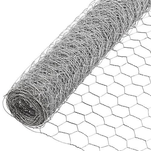 Image of Suregreen Galvanised Chicken Wire Mesh Roll Netting | 900mm x 10m | 25mm Hexagonal Holes | Garden Wire for Poultry Fencing, Chicken Coop, Rabbit Run | Floristry Supplies | Garden Netting Mesh
