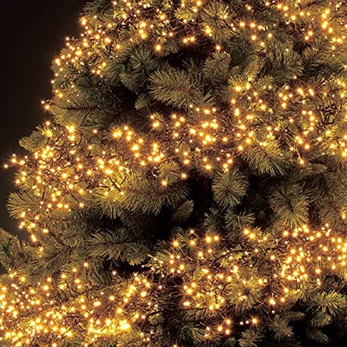 Image of The Christmas Workshop Premium LED Warm White Chaser Christmas Lights | Indoor/Outdoor Fairy Lights | 2 Separate Functions | 8 Light Modes | Christmas/Weddings/Gardens (100)