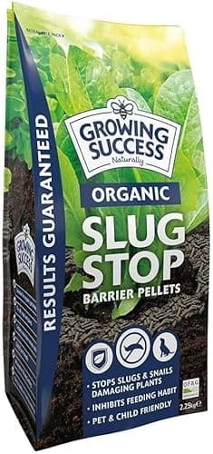 Image of TOP SAVER Growing Success Slug Stop Pellet Barrier 2.25Kg – Effective, Long-Lasting Protection Against Slugs & Snails, Ideal for Gardens, Vegetables, and Plants, Eco-Friendly & Safe for Wildlife