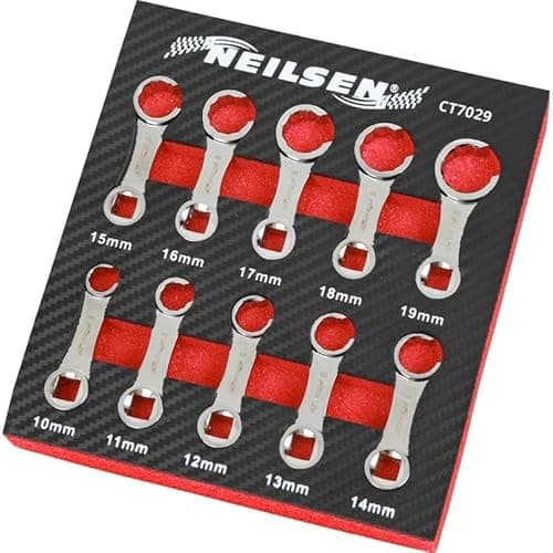 Image of Flare Nut Torque Wrench Adapter Set 3/8 Drive Metric 10pc 10mm - 19mm