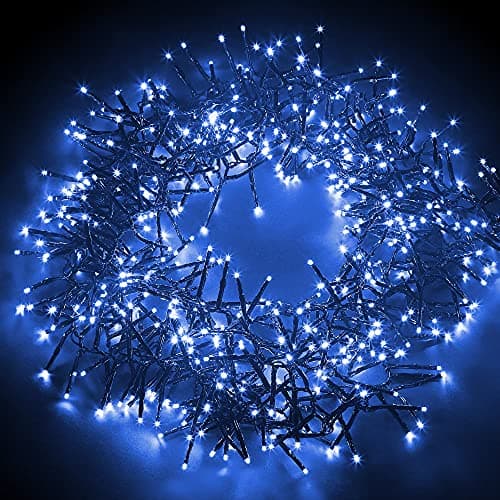 Image of NETTA Christmas Tree Lights Cluster Lights 1000 LED - 8 Hours On Timer, 8 Light Modes, Plug in, Waterproof Indoor & Outdoor Use – 1000 LED / 12m Lit Length, Cool White