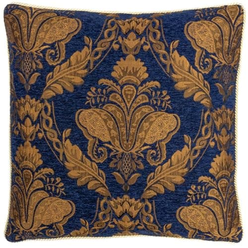 Image of Paoletti Shiraz Cushion Cover, Navy, 45 x 45cm